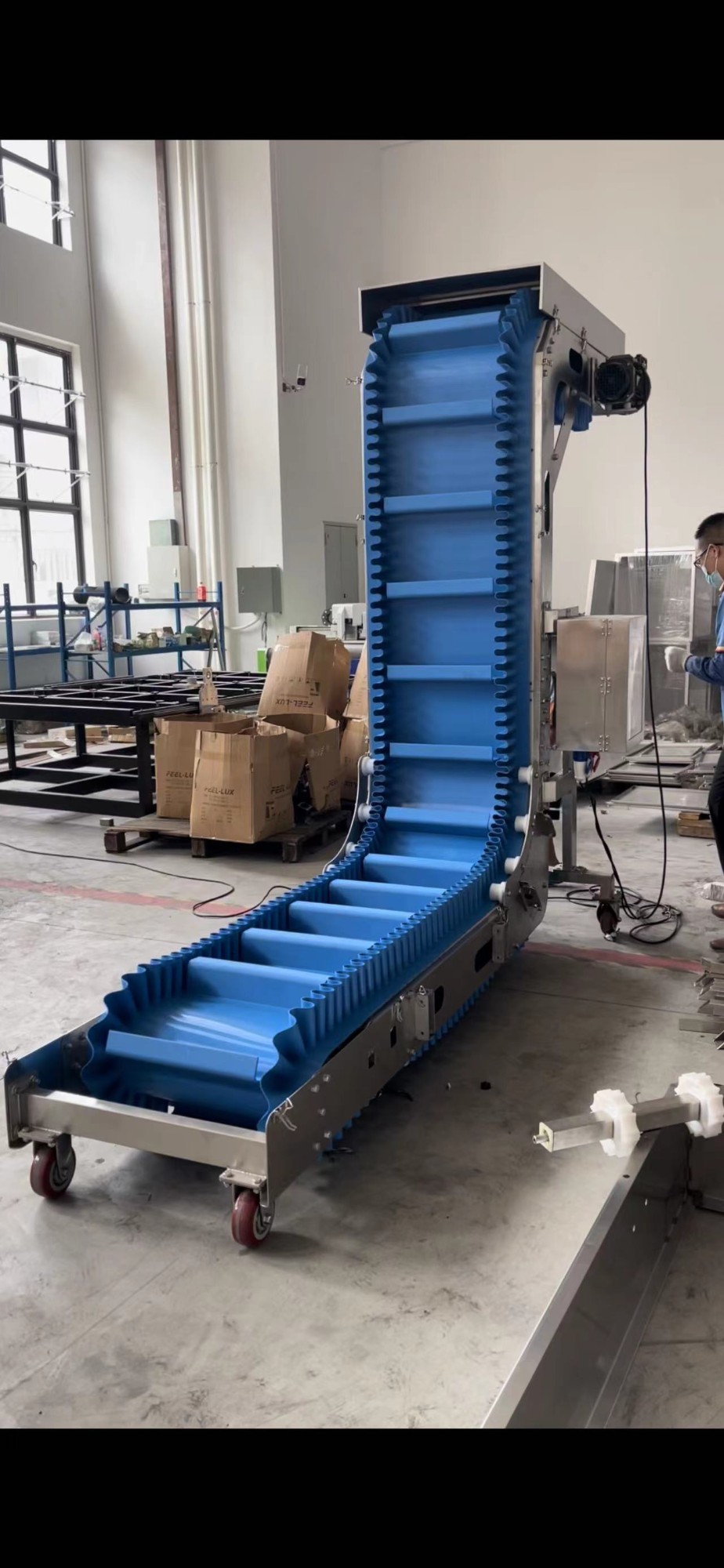 90 Degree Pu Belt Conveyor 90 Degree Pu Belt Conveyor
